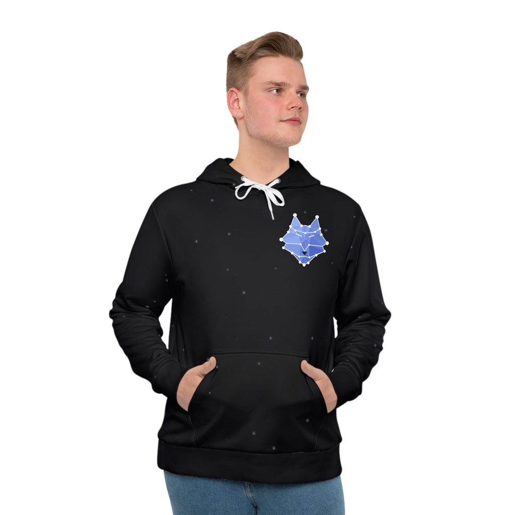 Constellation Wolf all-over print hoodie, view 4