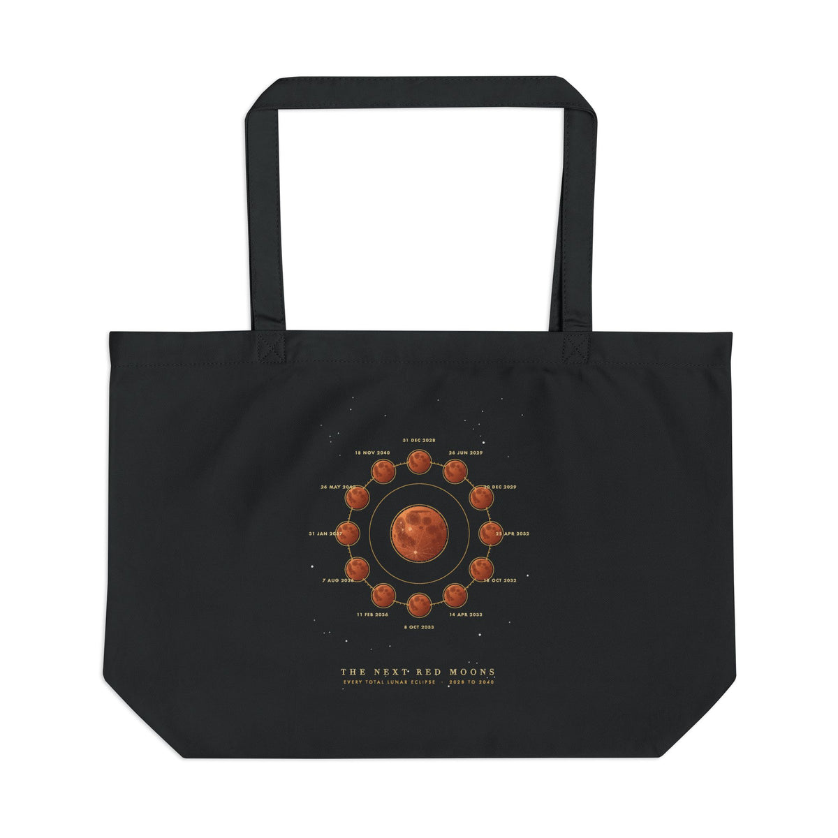 The Next Red Moons organic cotton tote bag, view 1