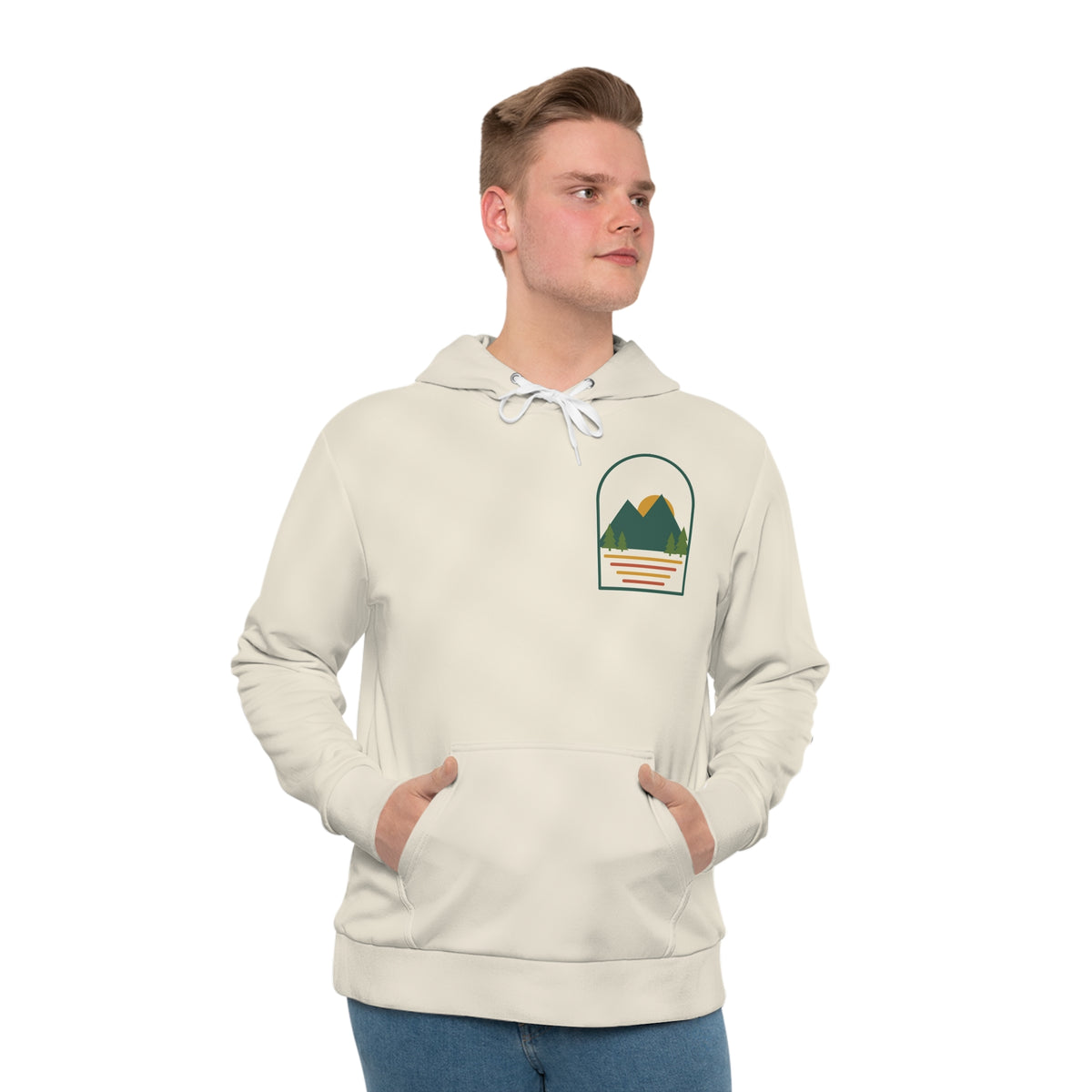 Wander all-over print hoodie, view 4