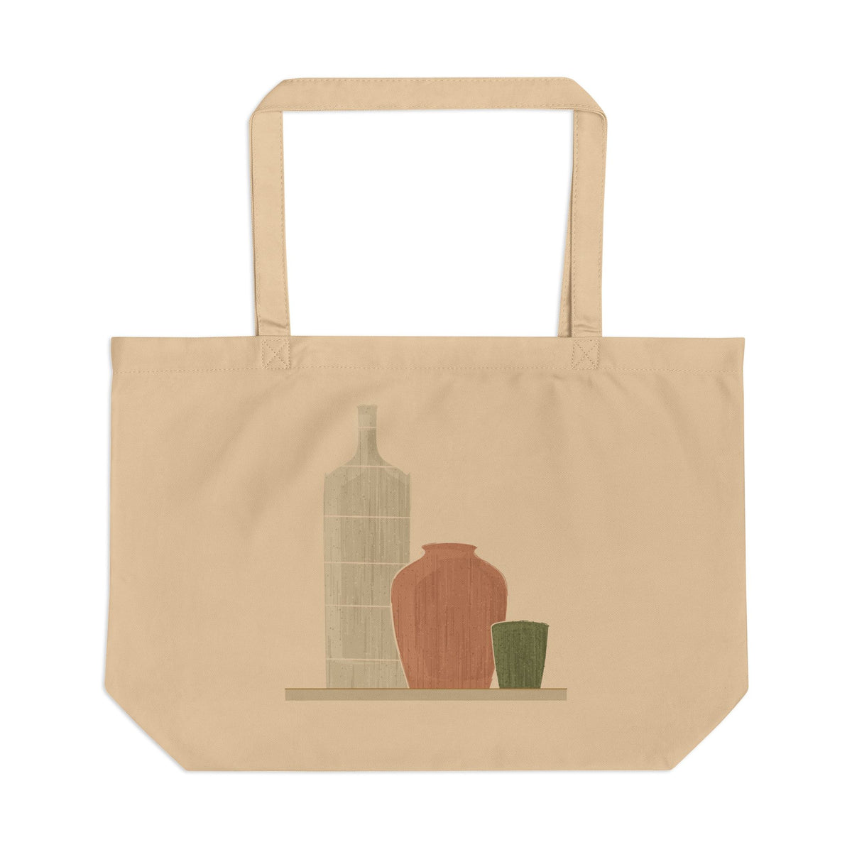 Three Vessels organic cotton tote bag, view 1