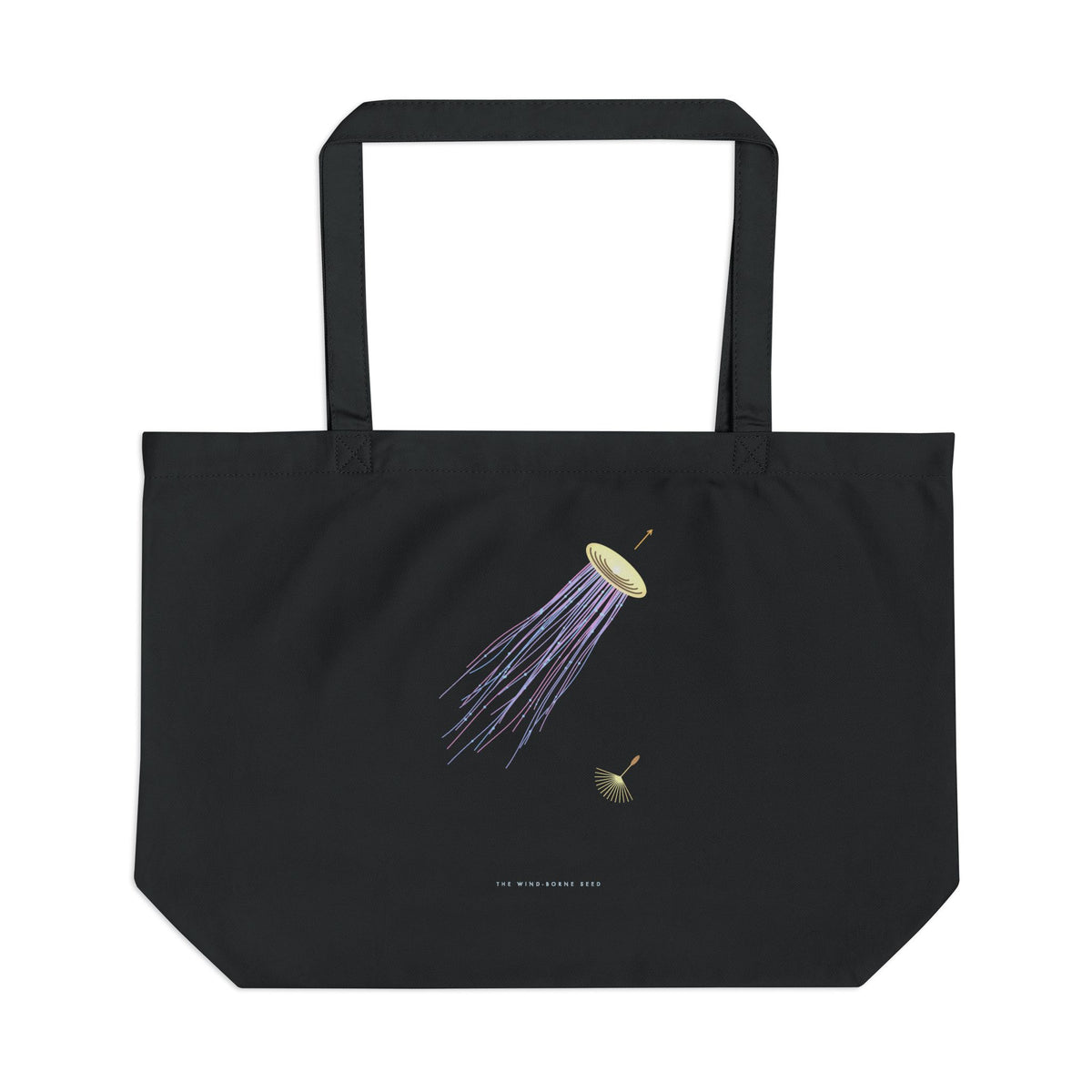 The Wind-Borne Seed organic cotton tote bag, view 1