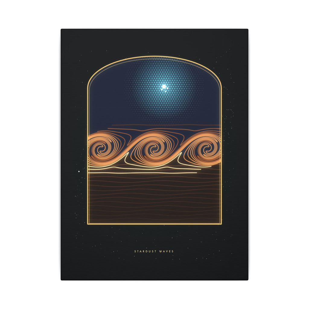 Stardust Waves gallery canvas print, view 2