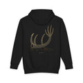 The Crown heavyweight hoodie in Black, original art by AuraCanvas