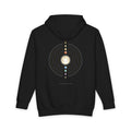 The Philosopher's Star heavyweight hoodie in Black, original art by AuraCanvas