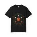 Eclipse in Gold graphic tee in Black, original art by AuraCanvas