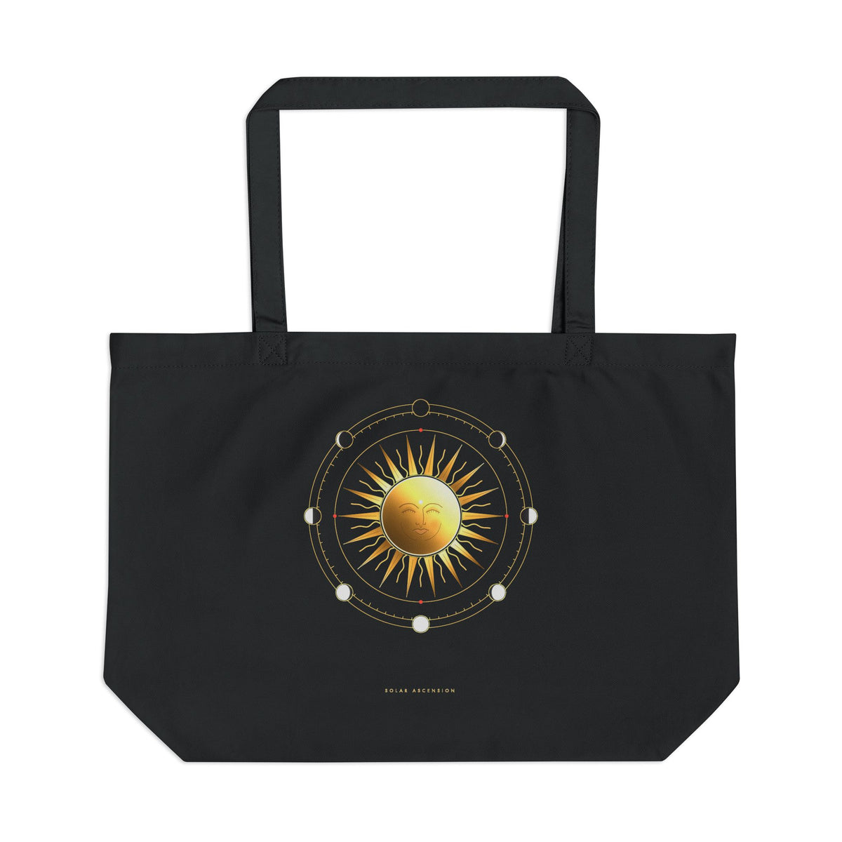 Solar Ascension organic cotton tote bag, view 1