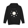 As Above, So Below heavyweight hoodie in Black, original art by AuraCanvas