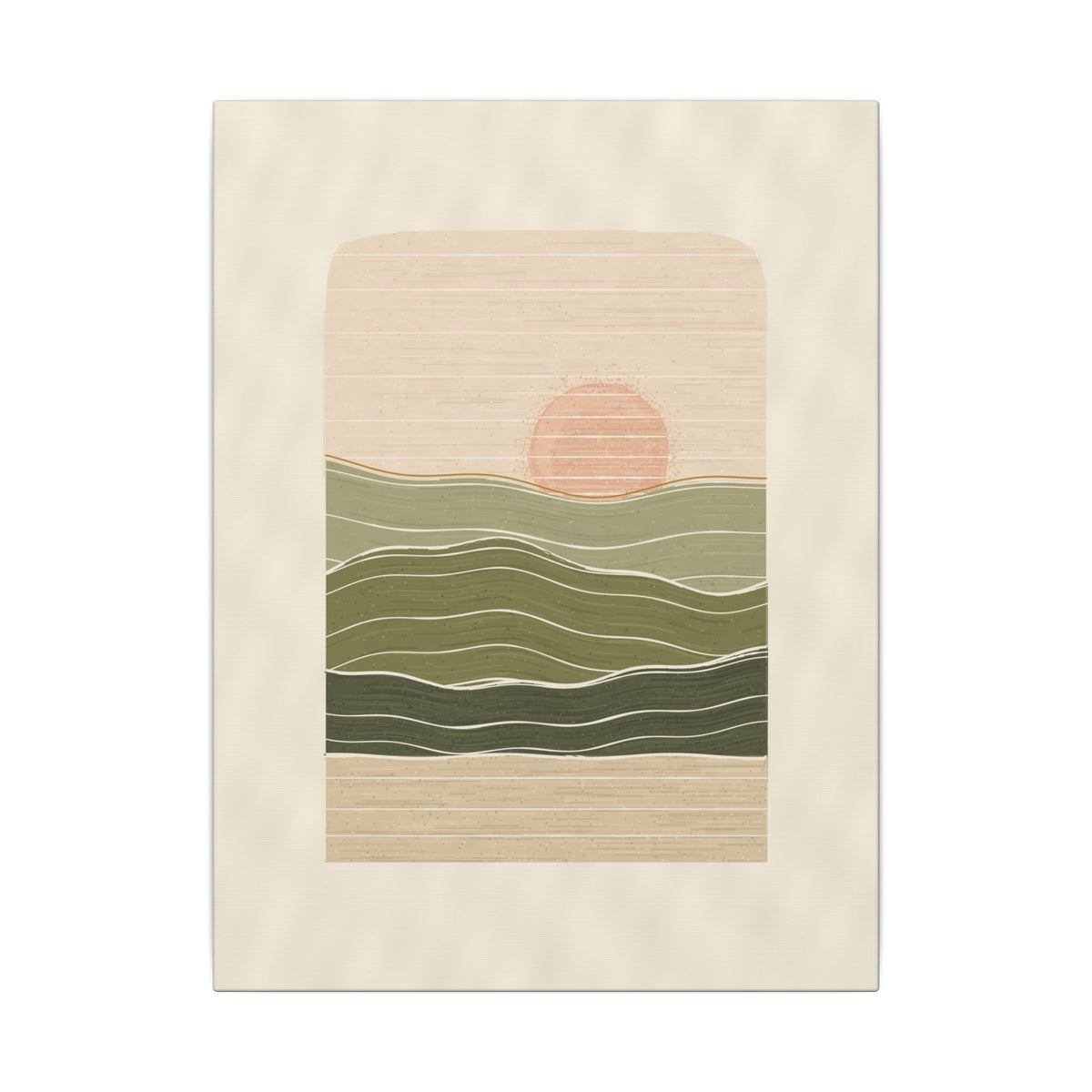 Olive Horizon gallery canvas print, view 3