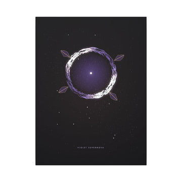 Violet Supernova Canvas