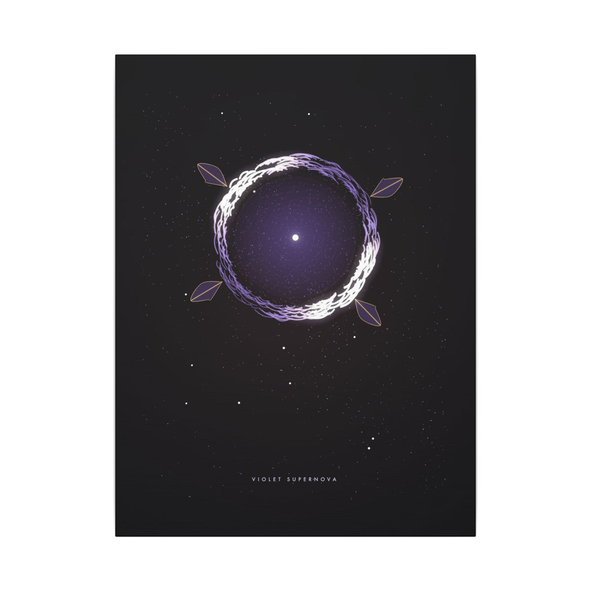 Violet Supernova gallery canvas print, view 1