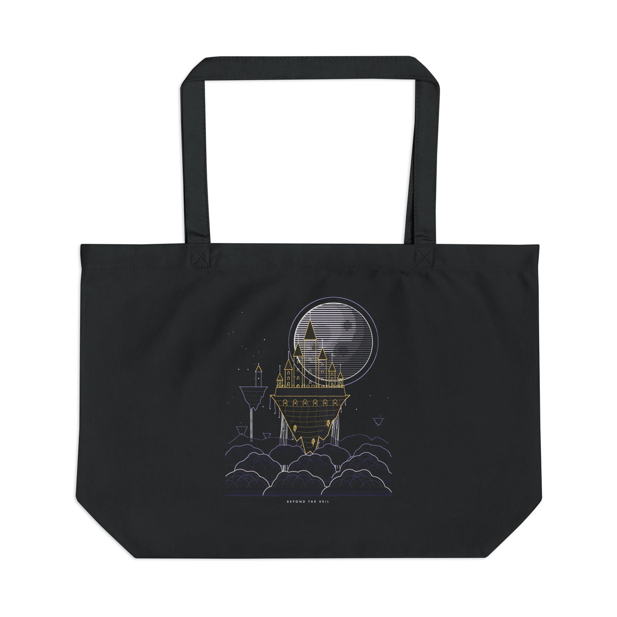 Beyond the Veil organic cotton tote bag, view 1
