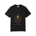 Kepler's Second Law graphic tee in Black, original art by AuraCanvas