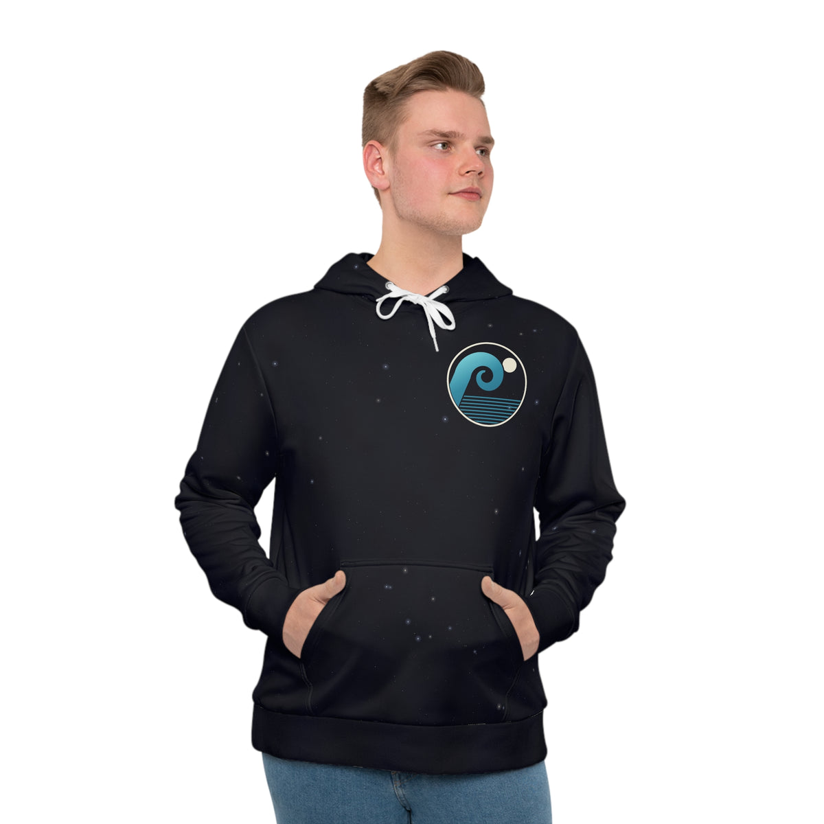 Night Session all-over print hoodie, view 4