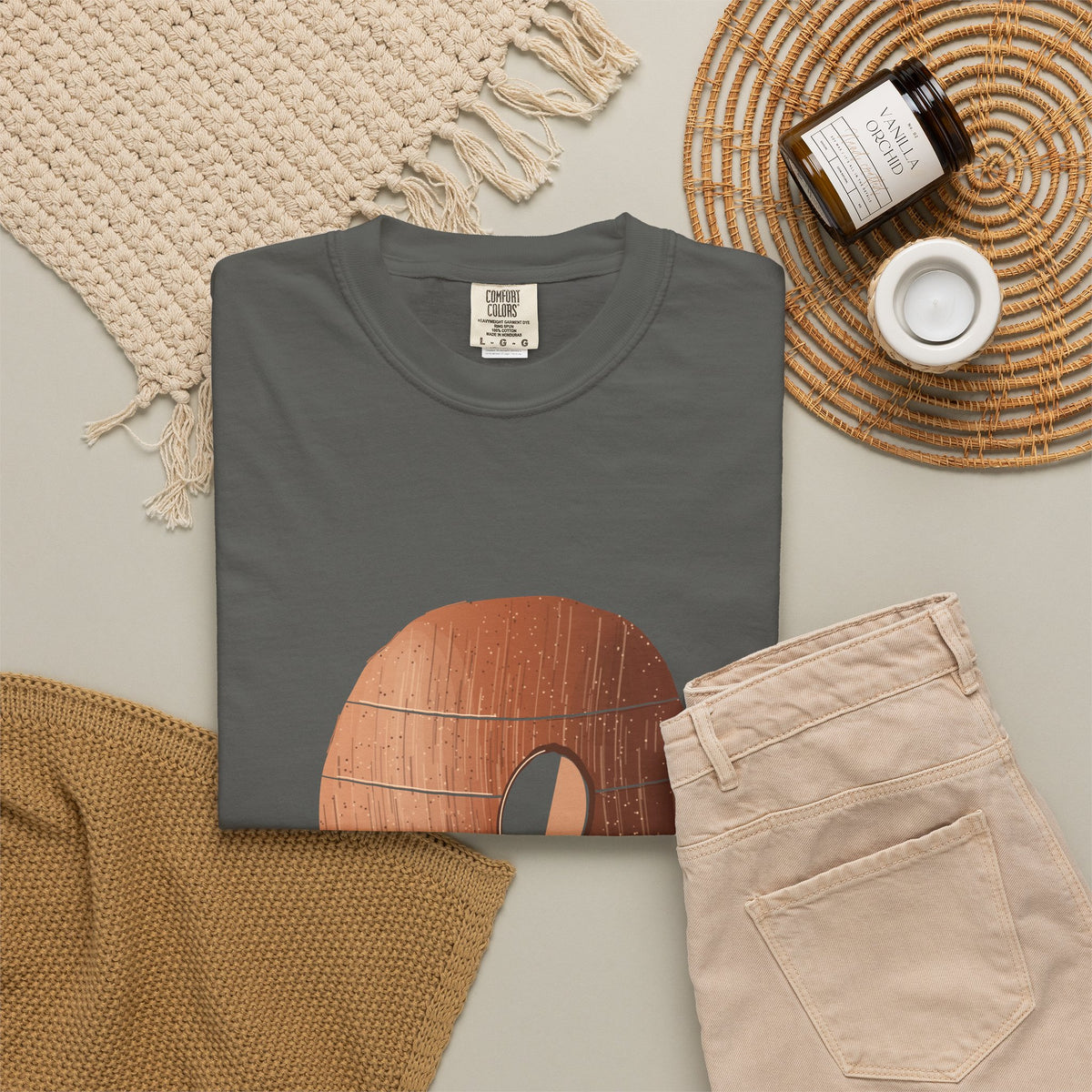 Sculpted Earth graphic tee, view 2
