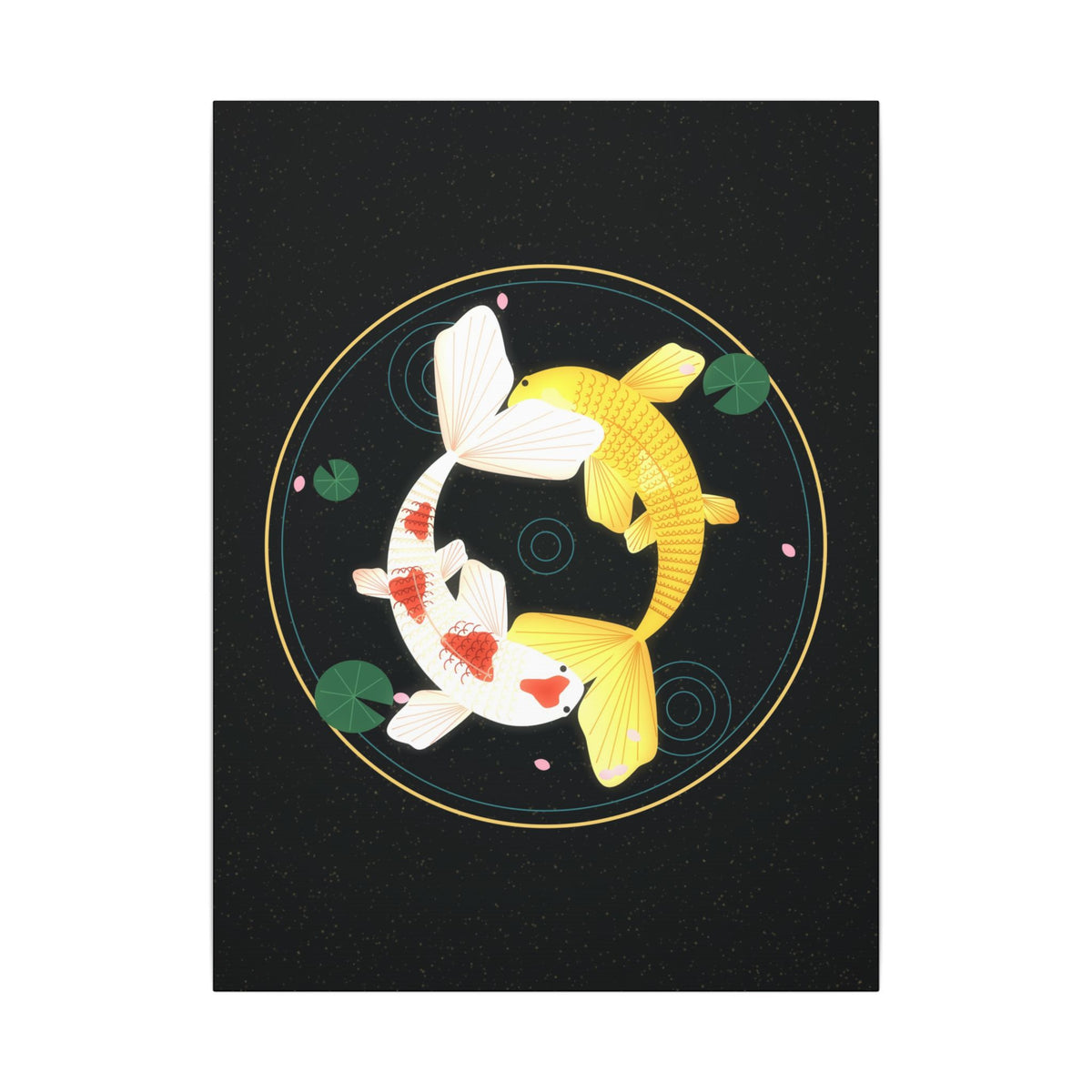 Koi Orbit gallery canvas print, view 1
