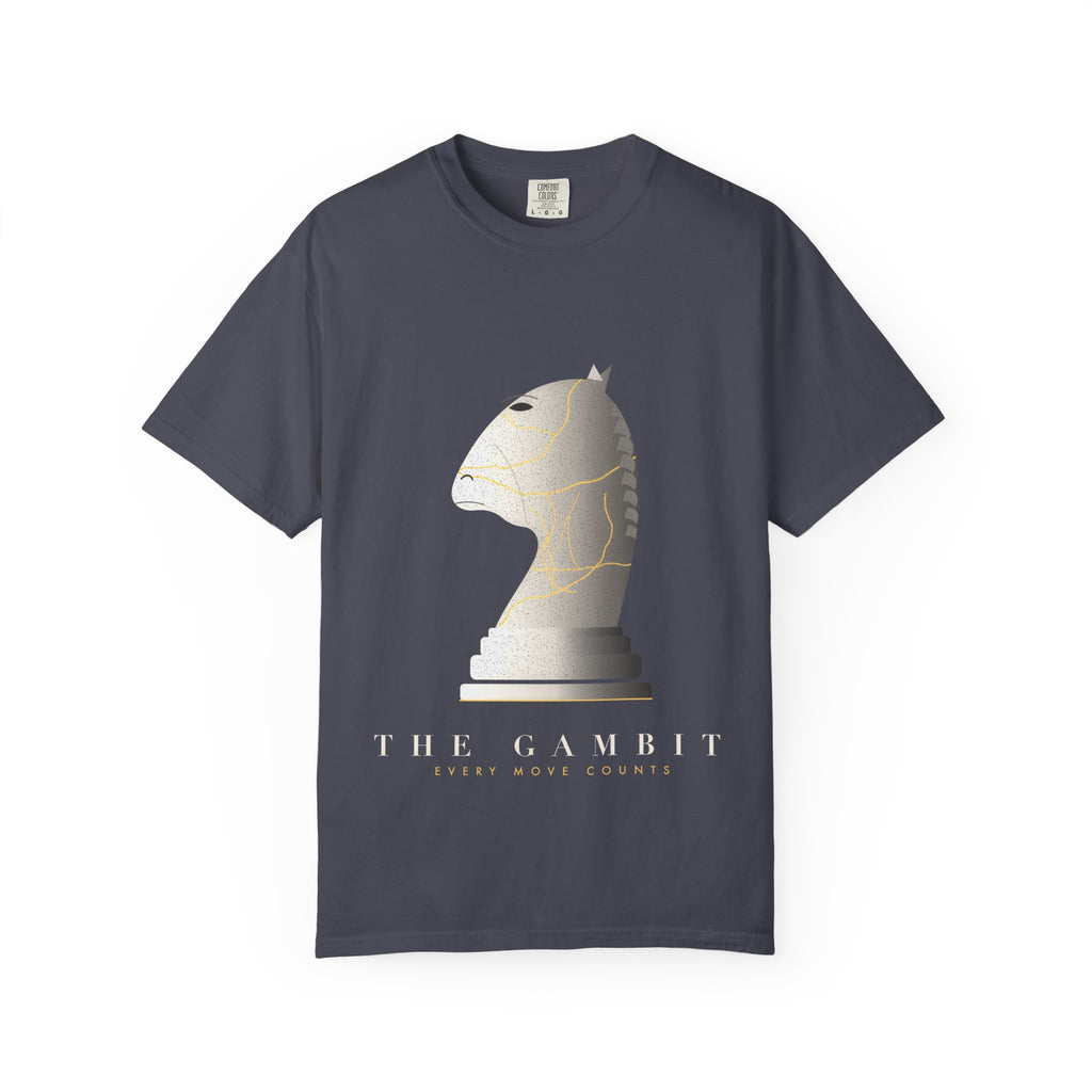 The Gambit graphic tee in Navy, original art by AuraCanvas