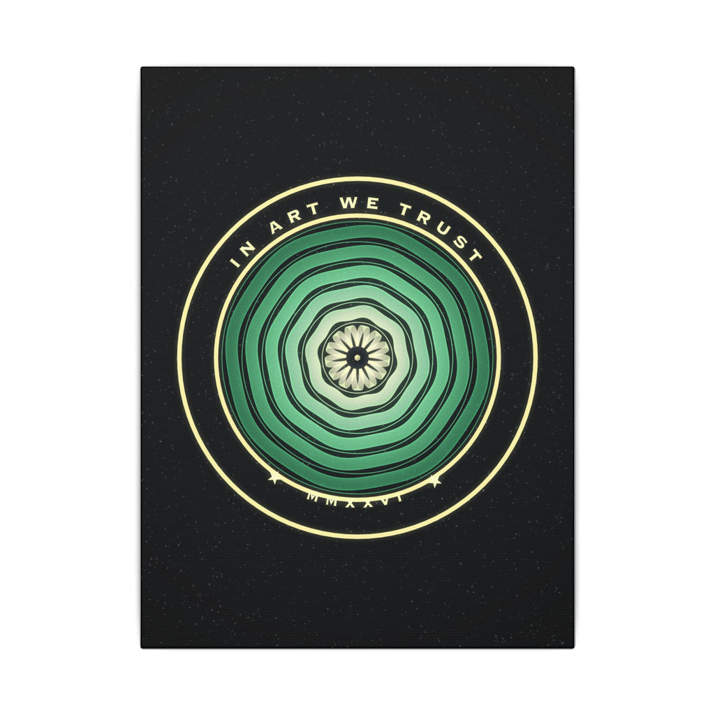 In Art We Trust gallery canvas print, view 2