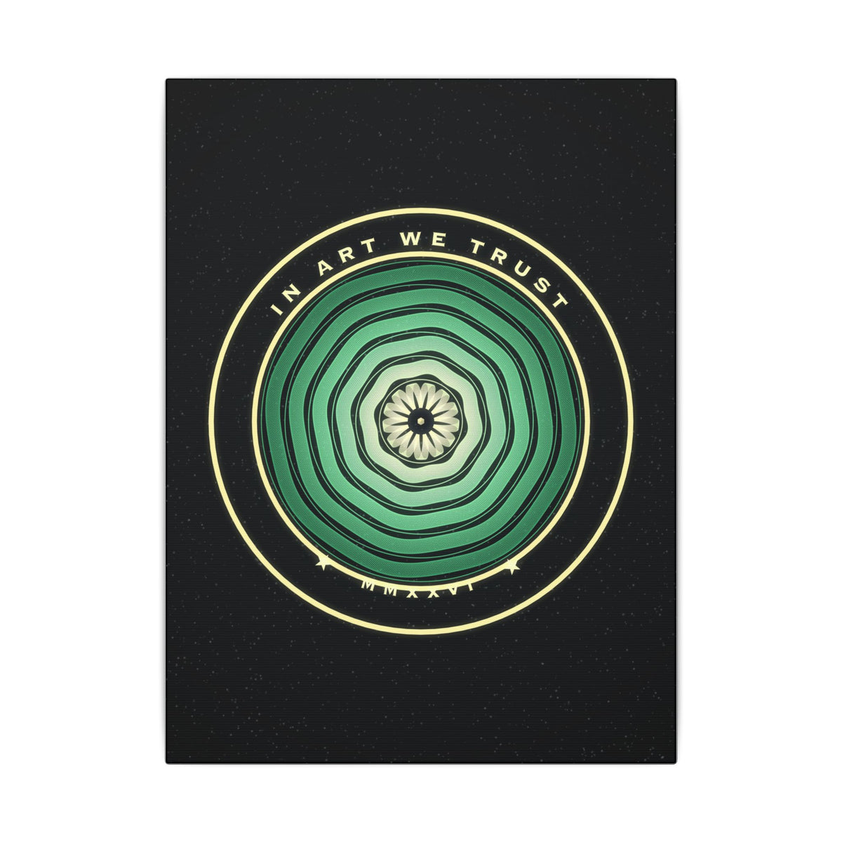 In Art We Trust gallery canvas print, view 2