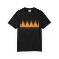 Rubens' Tube graphic tee in Black, original art by AuraCanvas