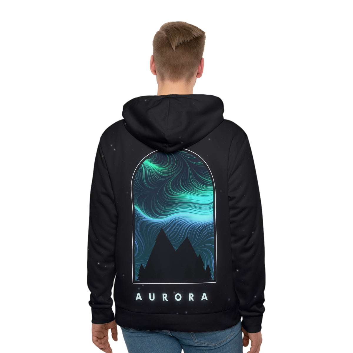 Aurora all-over print hoodie, view 2