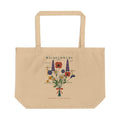 Wildflower Field Guide organic cotton tote bag, view 1