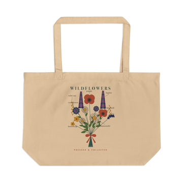Wildflower Field Guide Tote Bag