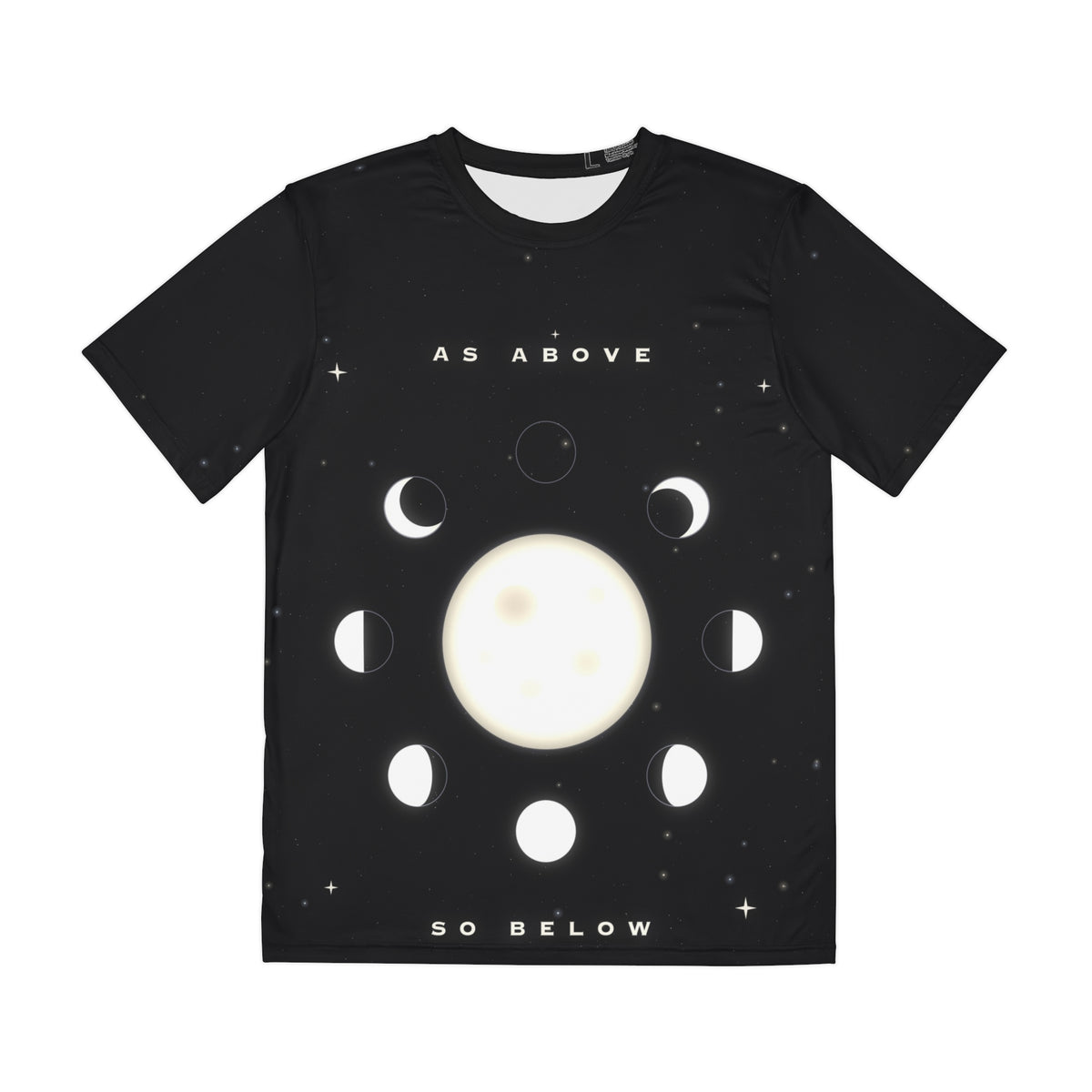 As Above, So Below all-over print tee, view 1