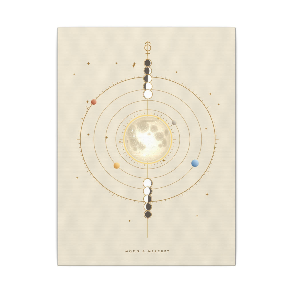 Moon & Mercury gallery canvas print, view 2