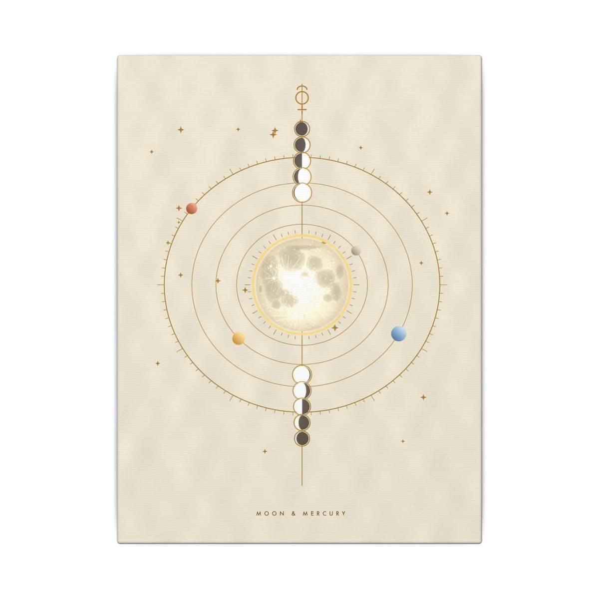 Moon & Mercury gallery canvas print, view 2