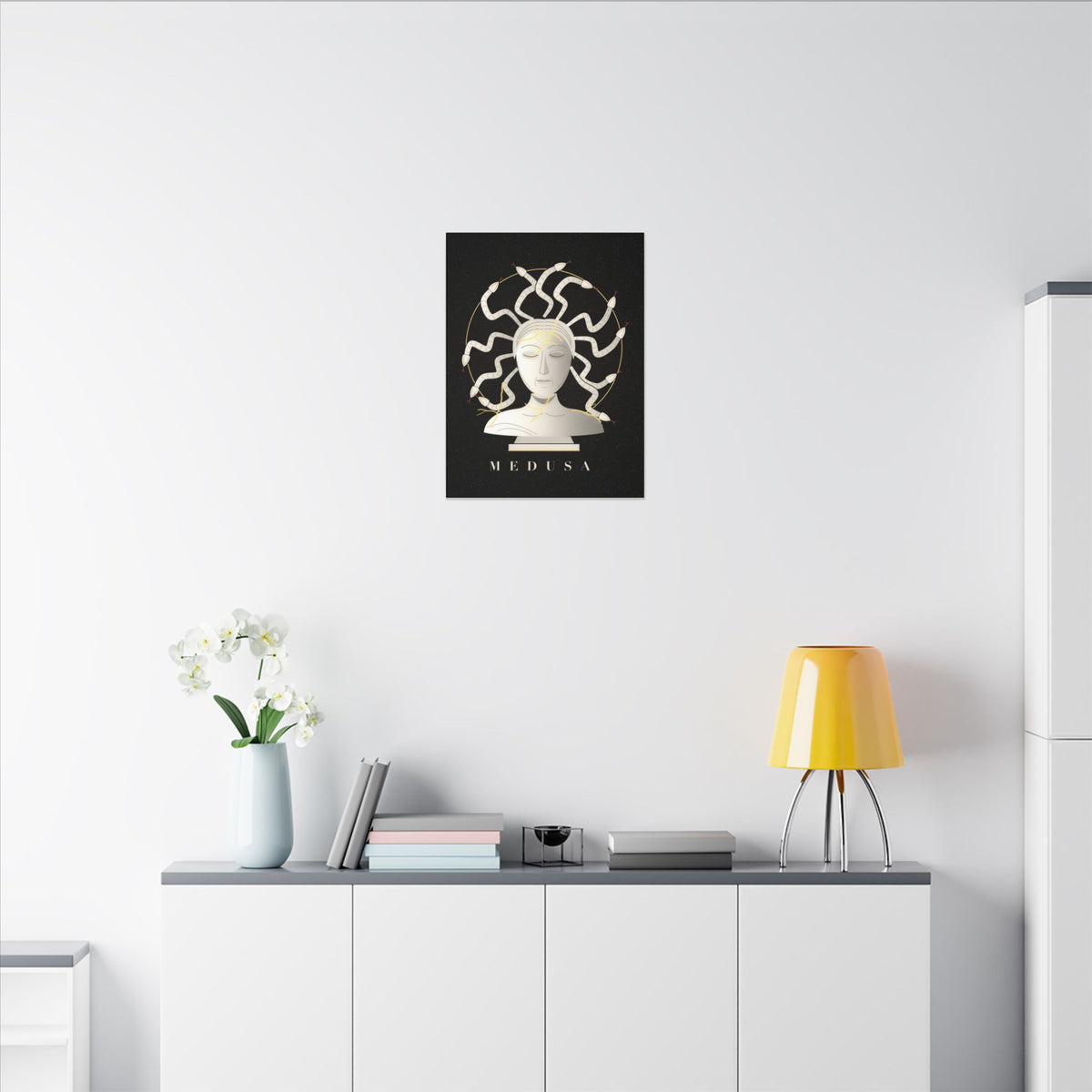 Kintsugi Medusa gallery canvas print, view 6