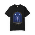 Scorpio graphic tee in Black, original art by AuraCanvas