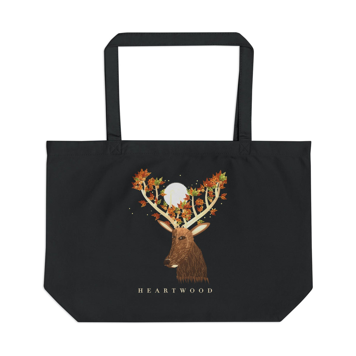 Heartwood organic cotton tote bag, view 1