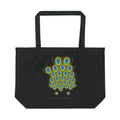 The Peacock's Crown organic cotton tote bag, view 1