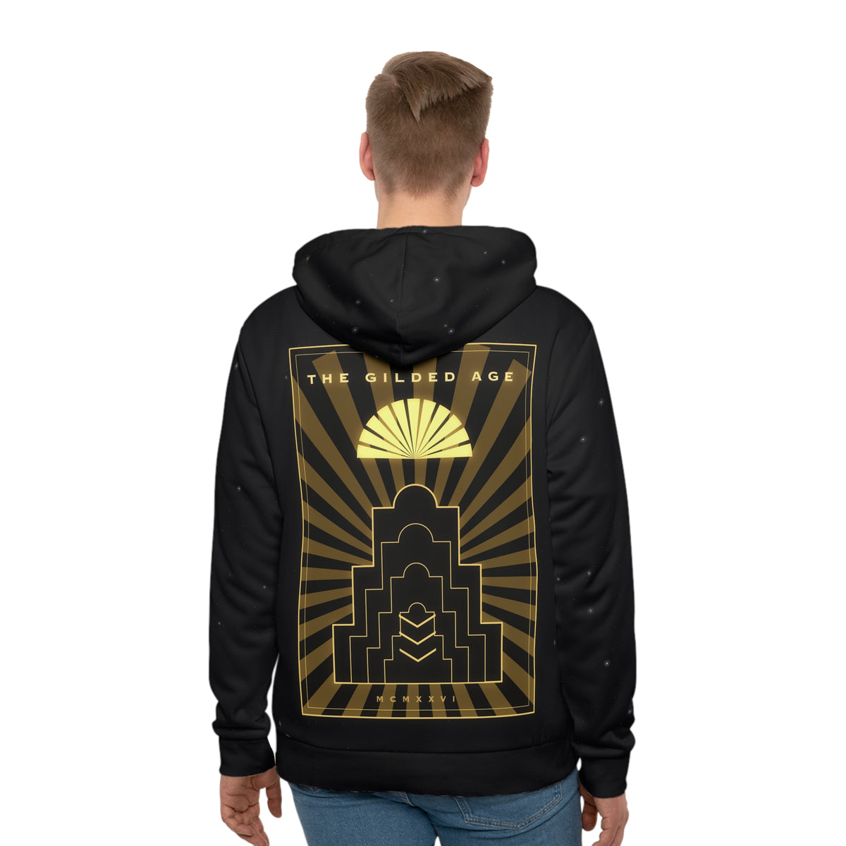 Gilded Age all-over print hoodie, view 2