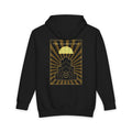 Gilded Age heavyweight hoodie in Black, original art by AuraCanvas
