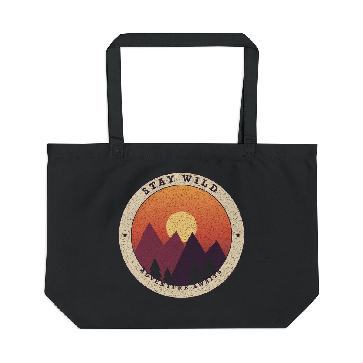 Stay Wild organic cotton tote bag, view 1