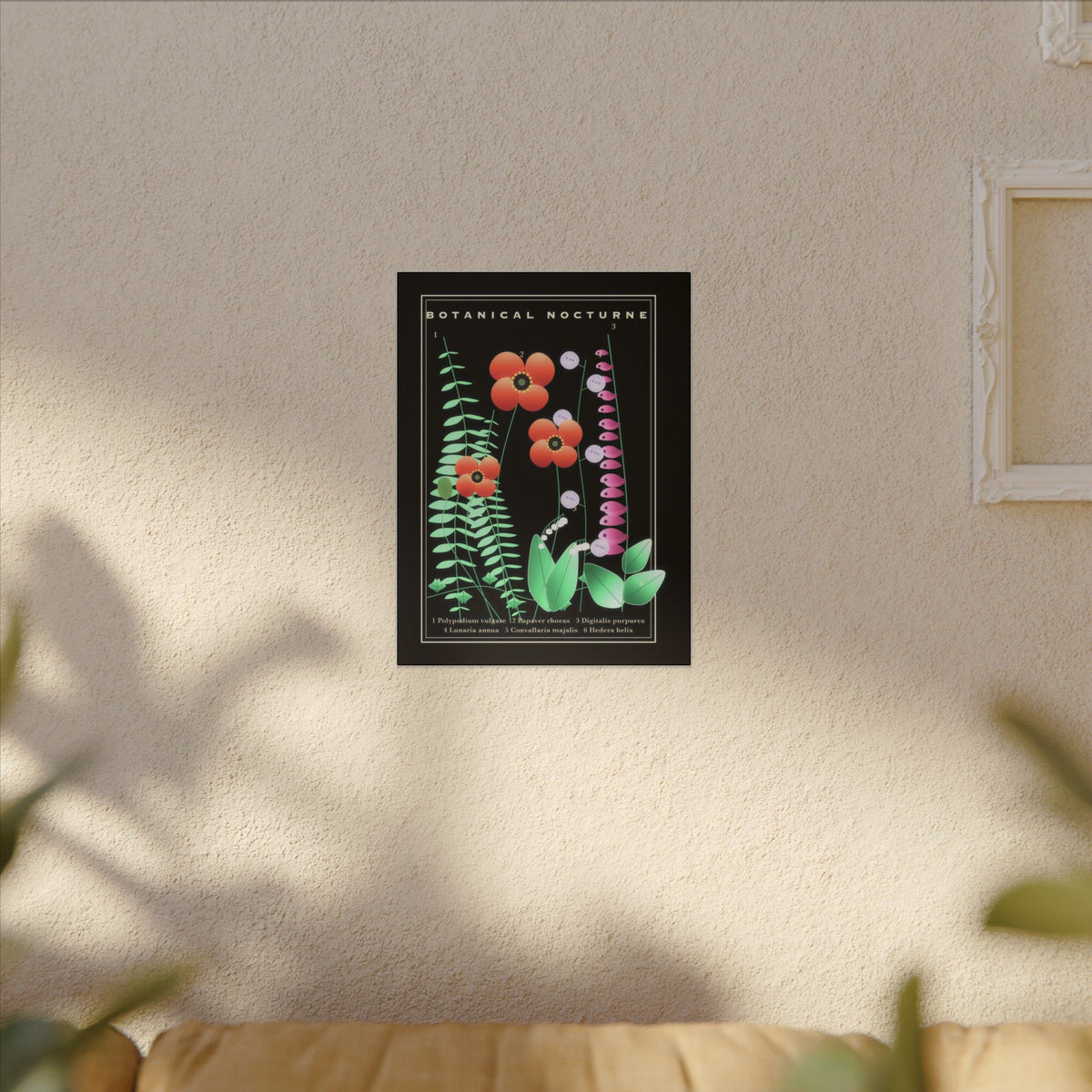 Botanical Nocturne gallery canvas print, view 11