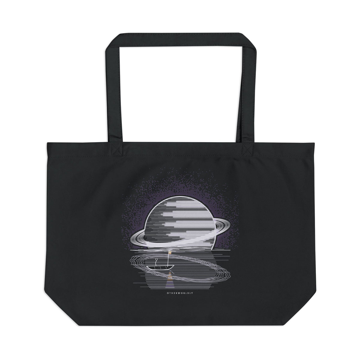 Otherworldly organic cotton tote bag, view 1