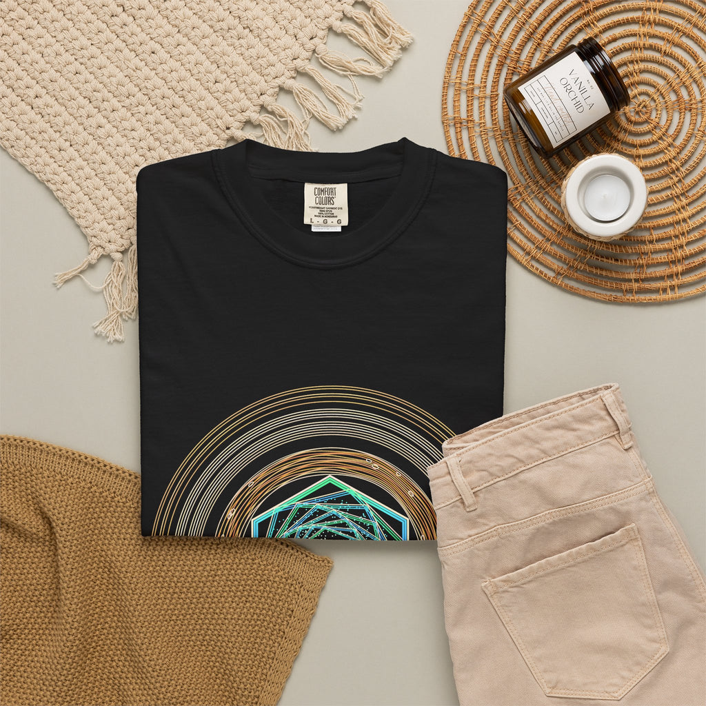 Saturn's Hexagon graphic tee, view 3