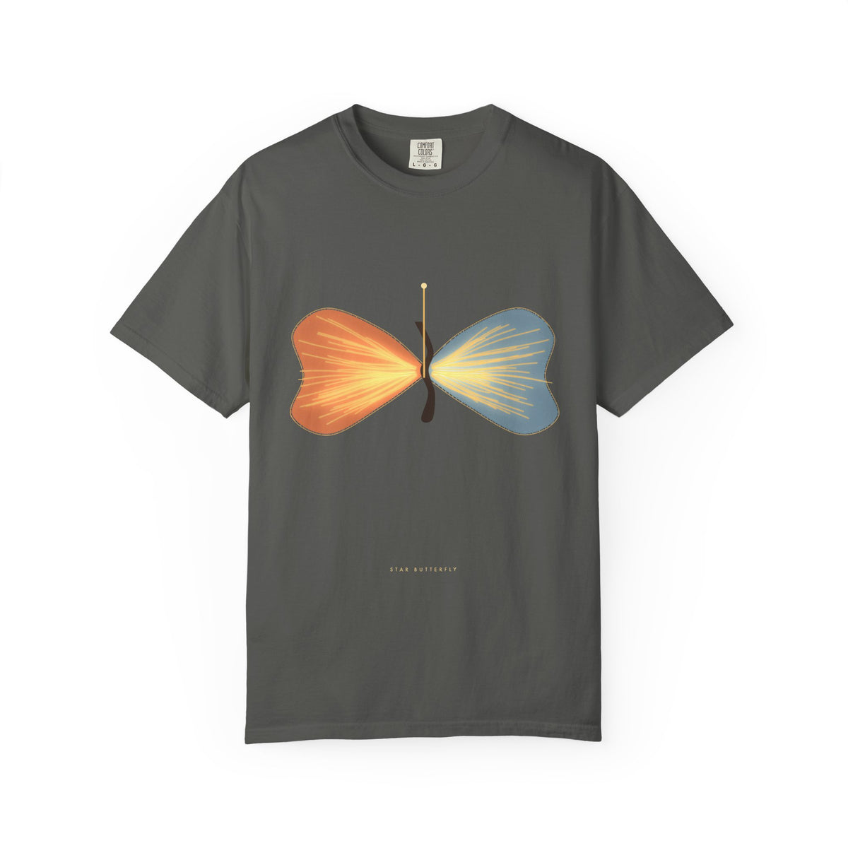 Star Butterfly graphic tee in Pepper, original art by AuraCanvas