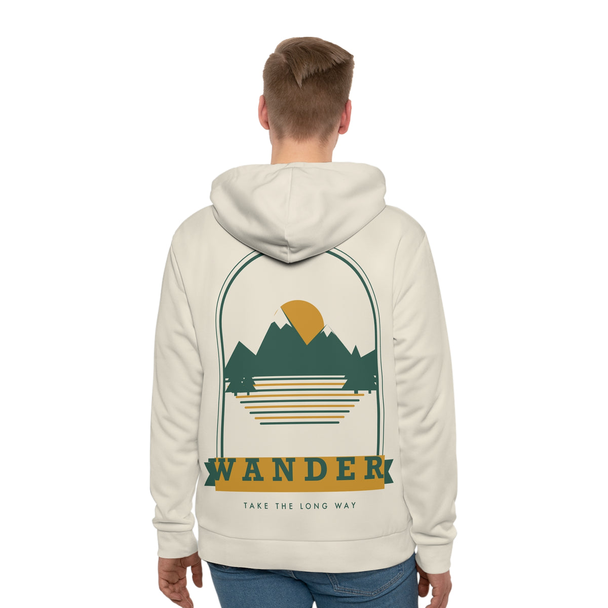 Wander all-over print hoodie, view 2