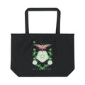 Moonflower organic cotton tote bag, view 1