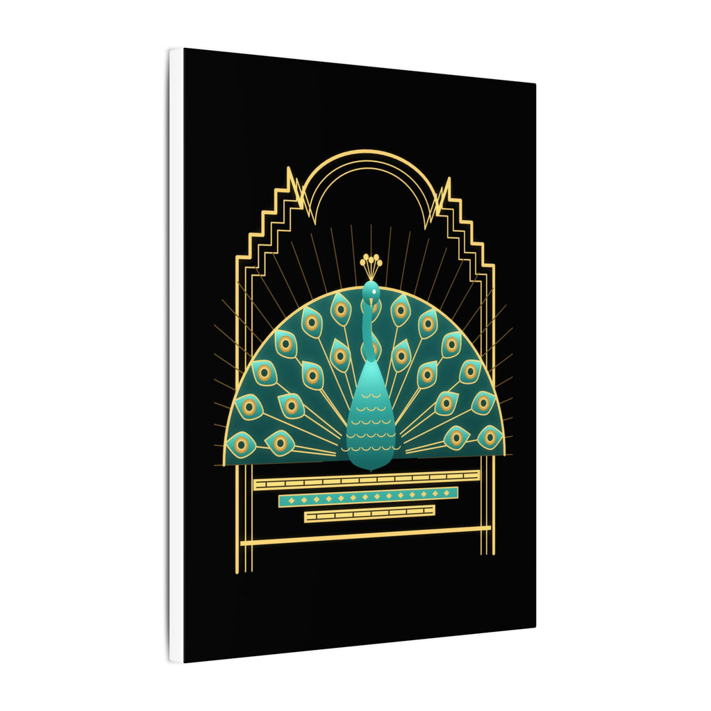 Deco Peacock gallery canvas print, view 10