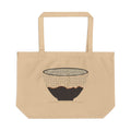 Raku organic cotton tote bag, view 1