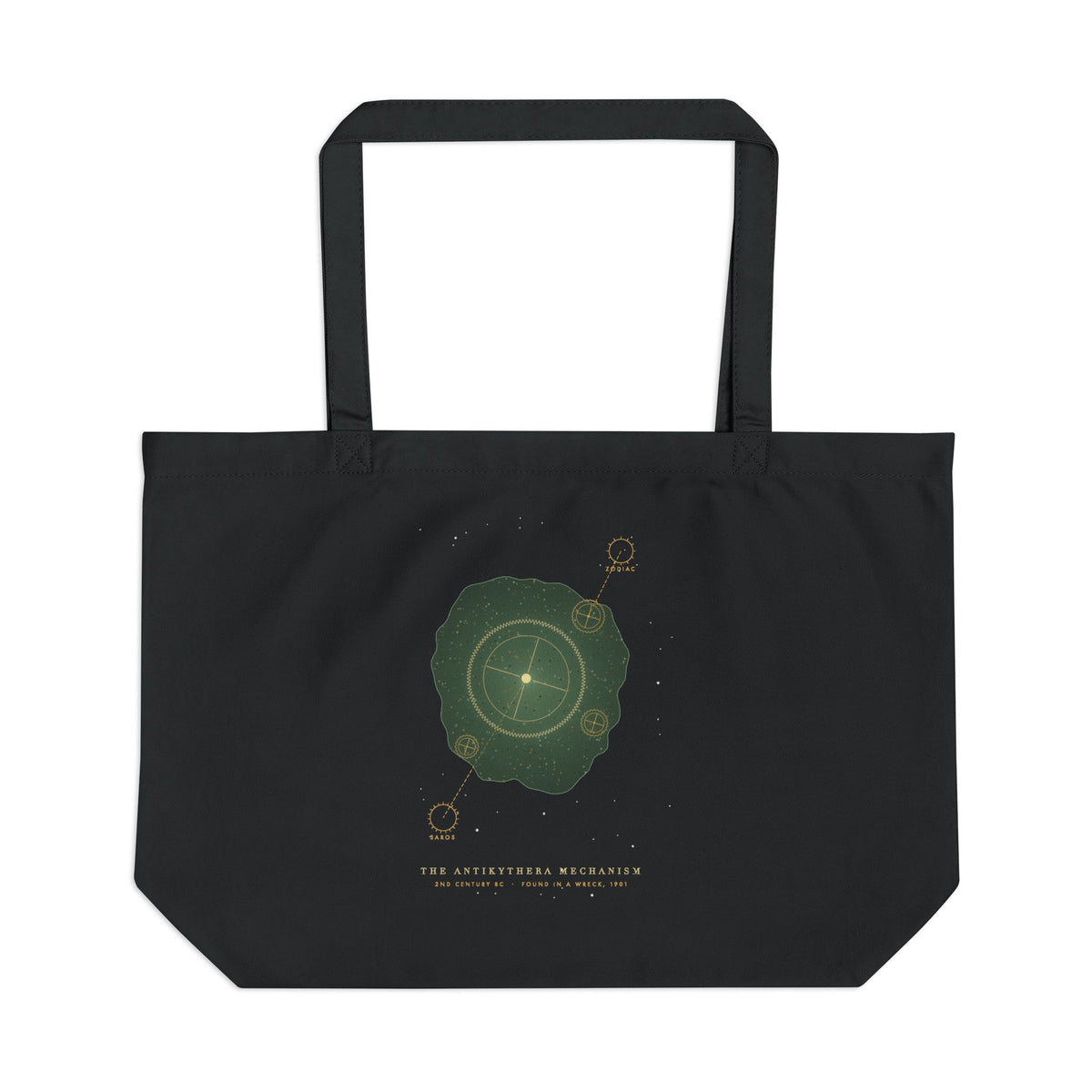 The Antikythera Mechanism organic cotton tote bag, view 1
