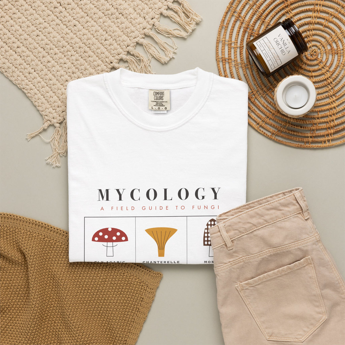 Mushroom Field Guide graphic tee, view 3