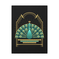 Deco Peacock gallery canvas print, view 2