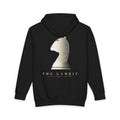 The Gambit heavyweight hoodie in Black, original art by AuraCanvas