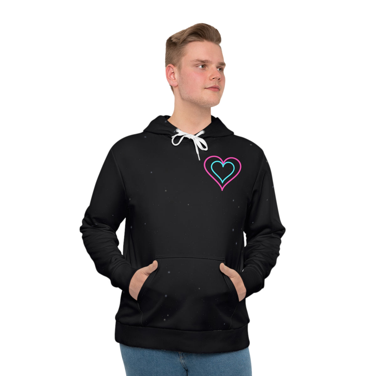 Electric Love all-over print hoodie, view 4
