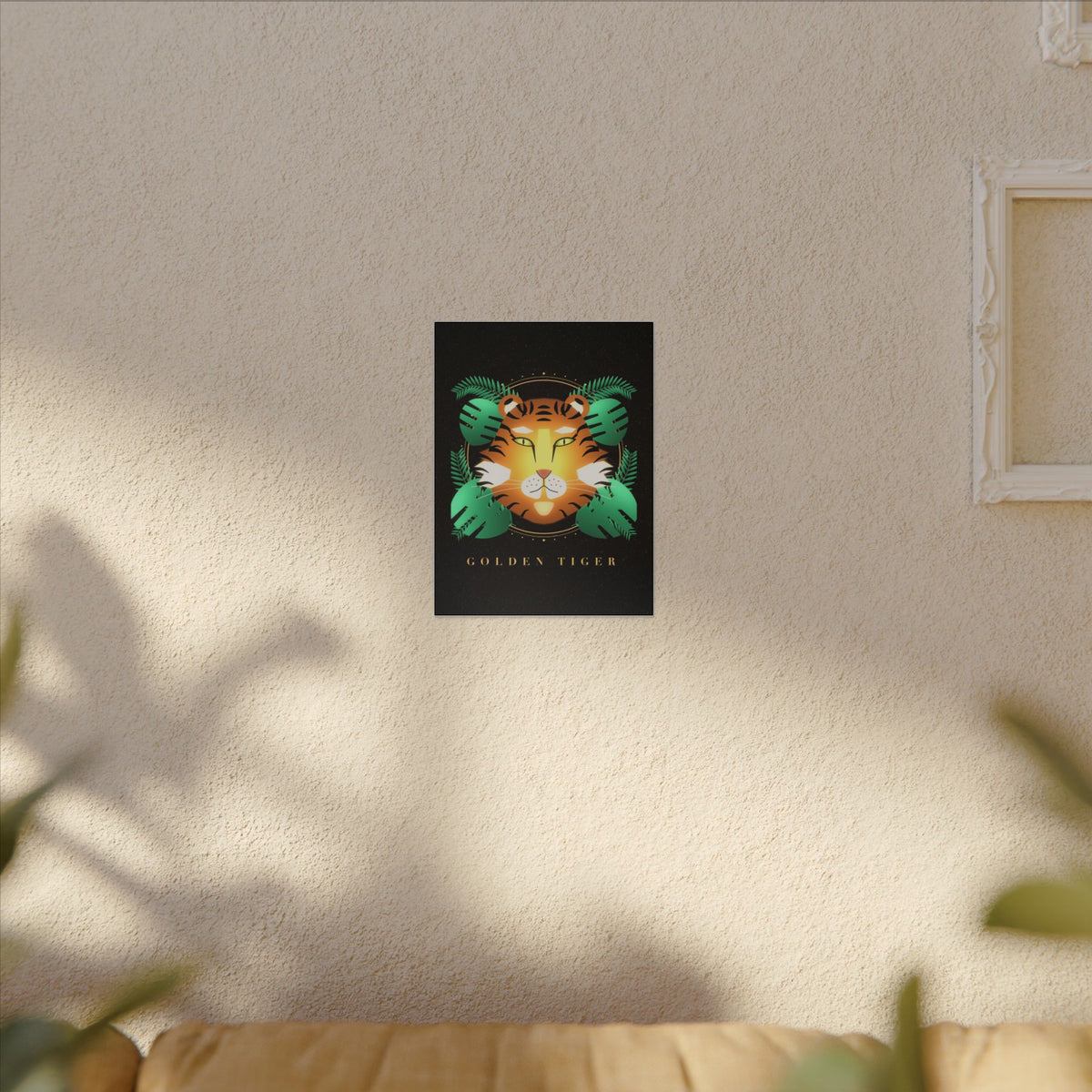 Golden Tiger gallery canvas print, view 8
